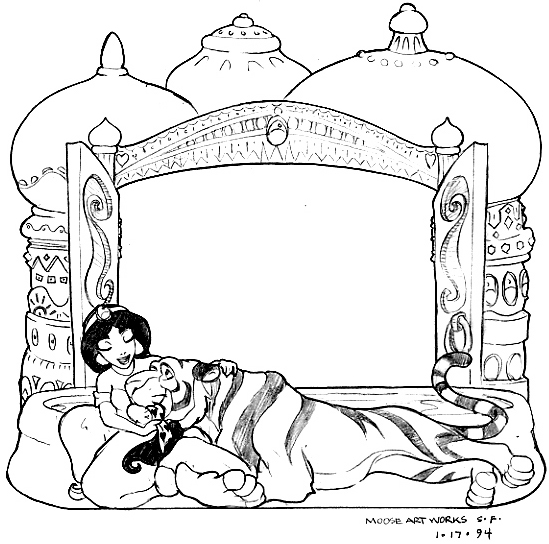 Jasmine frame sketch